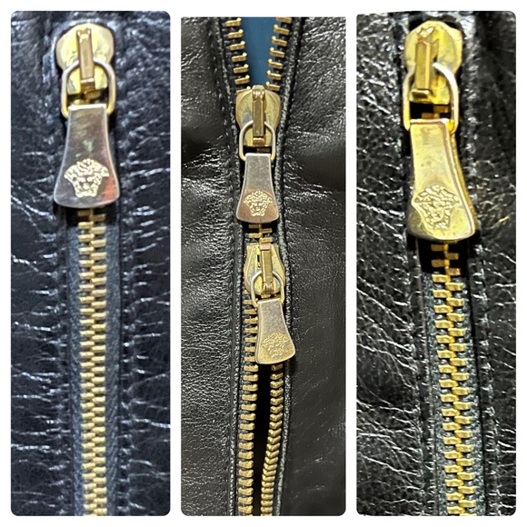 VERSACE JEANS COUTURE LEATHER JACKET - Picture 6 of 7